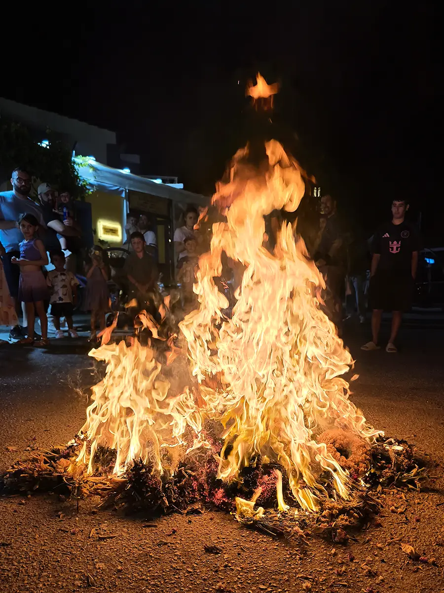 The Feast of St. John Kalafouniaris in Rhodes: Burning the May Day Wreaths